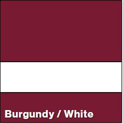 Burgundy/White SATIN 1/16IN - Rowmark Satins